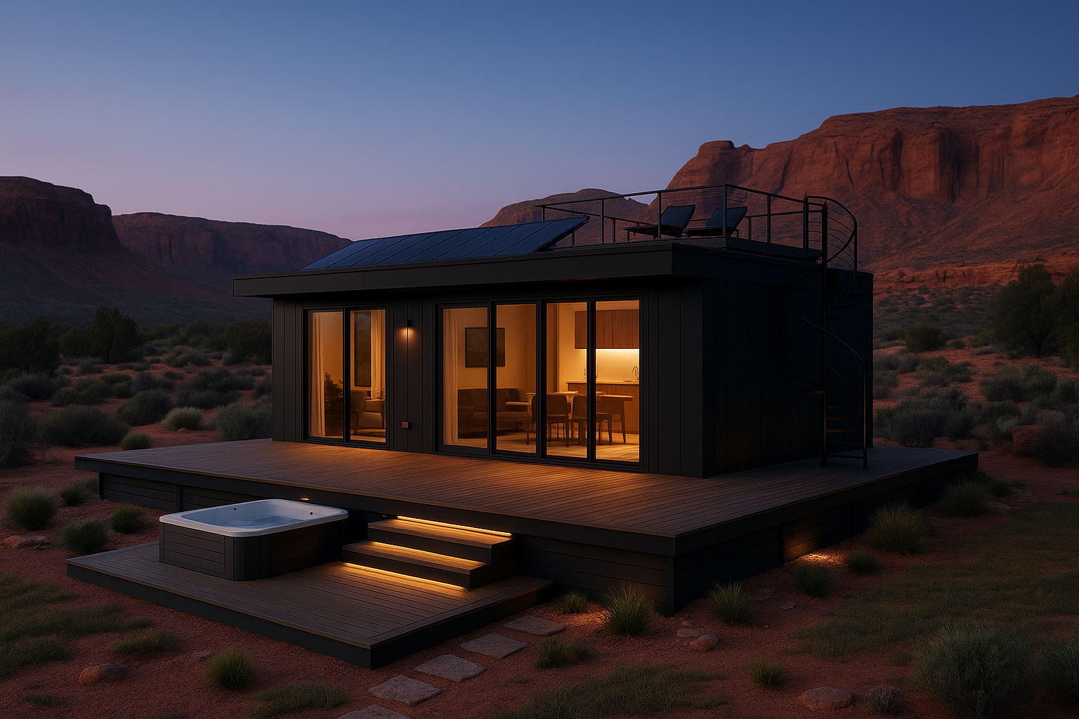 Modern modular home preview